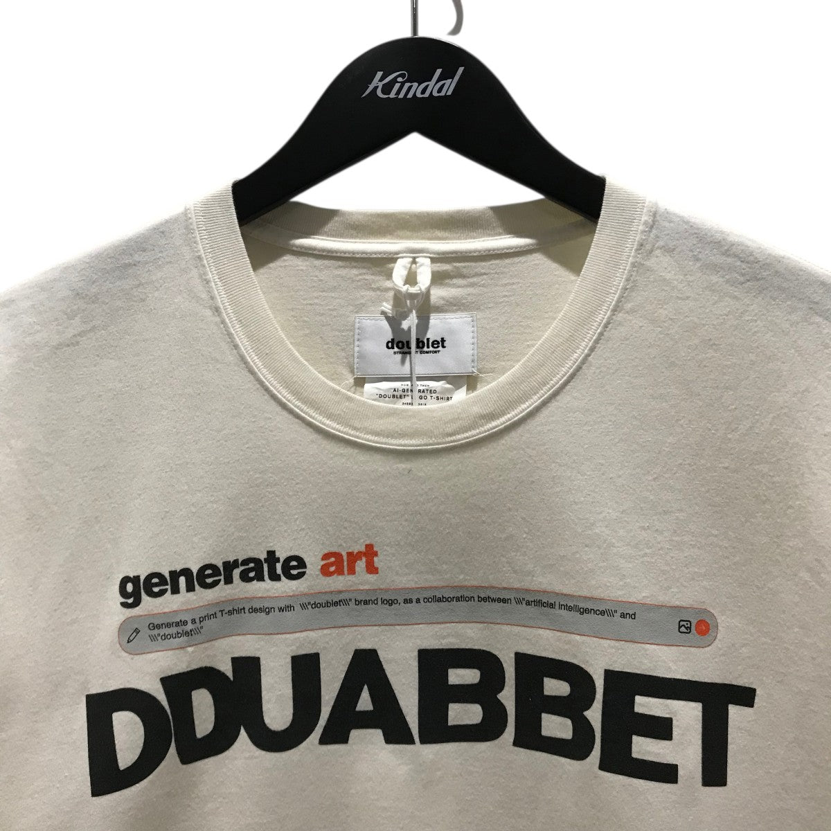 doublet(ダブレット) AI GENERATED LOGO T SHIRTロゴTシャツ