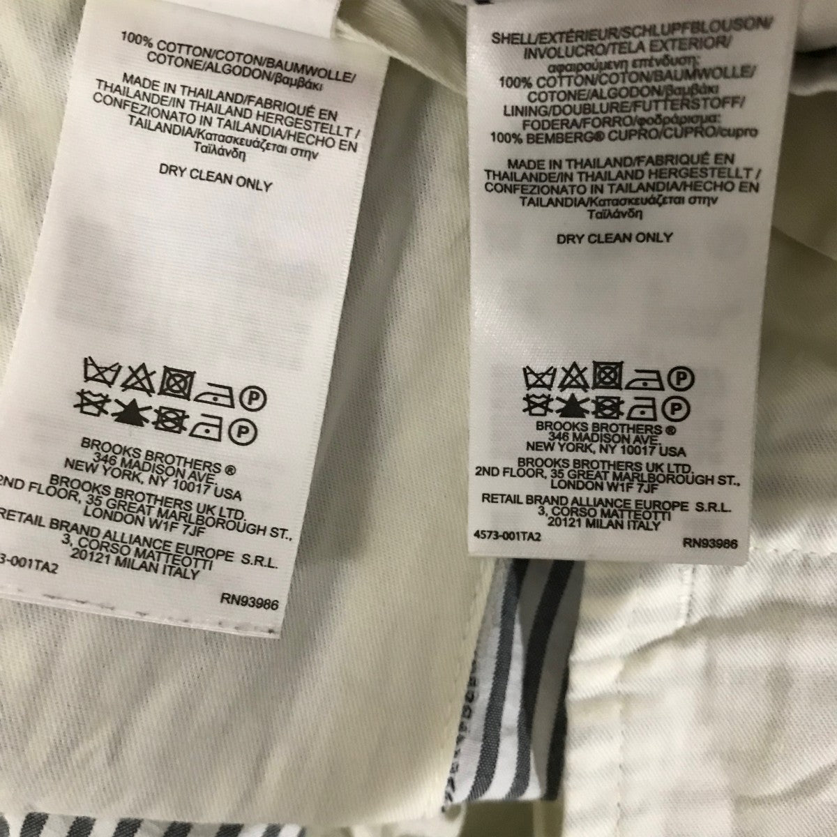 Supreme×BROOKS BROTHERS ストライプセットアップ グレー