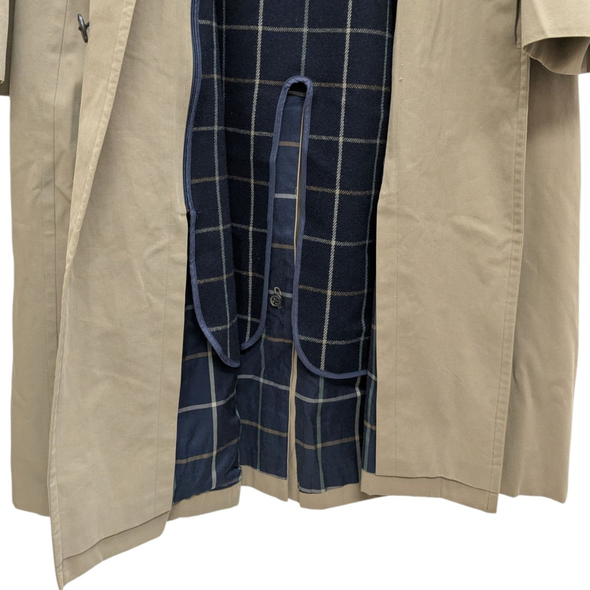 美品 バーバリー ライナー付き ステンカラーコート ベージュ サイズM相当 BURBERRY (バーバリー) ライナー付ステンカラー ロングコート