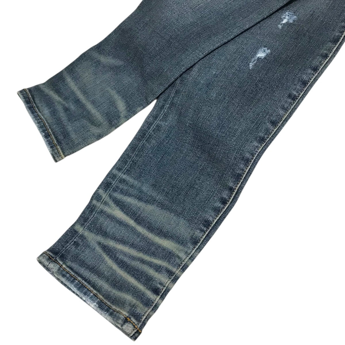新品 未使用 AMIRI アミリ デニム size30 AMIRI アミリ デニム スキニー カーゴパンツ インディゴ USED/ダメージ
