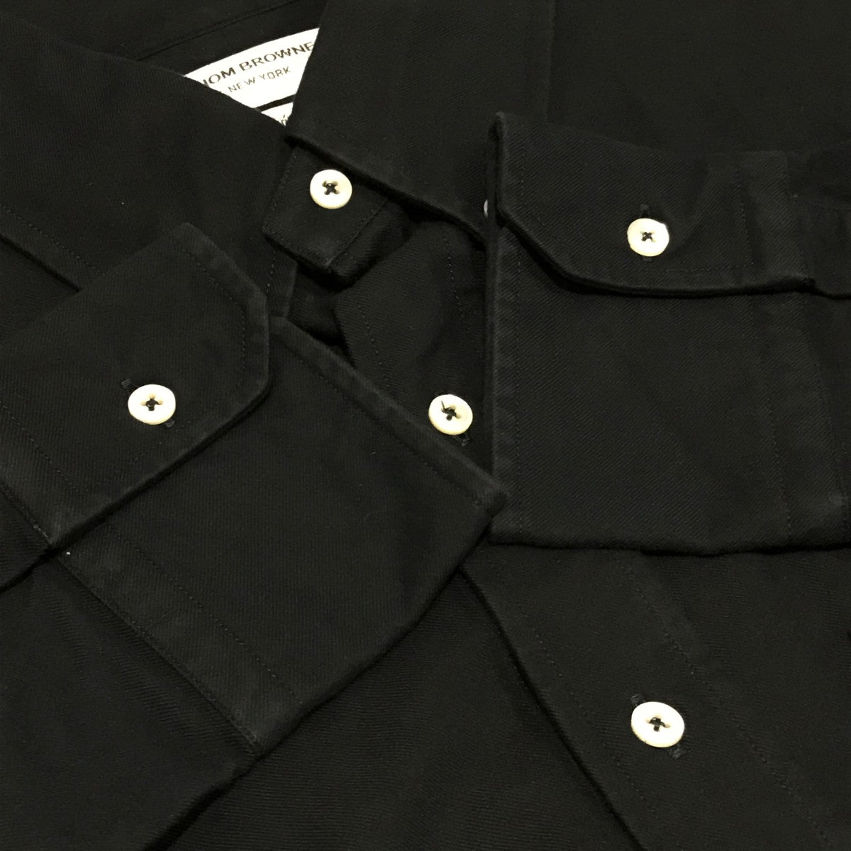 【新品未使用】THOM BROWNE シャツ ガチョウ 4-BAR ピンストライプ オックスフォードシャツ | Thom