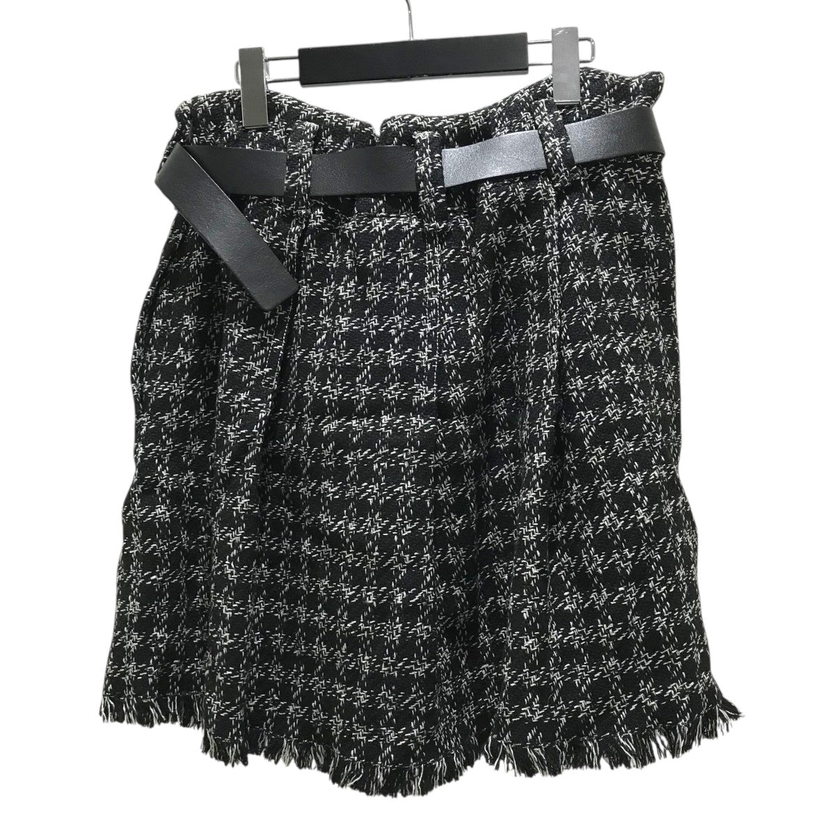 値下げ　訳あり特価　ルイヴィトン　モノグラム　黒　スカート LOUIS VUITTON(ルイヴィトン) 23SSポケットデザインミニスカートRW231A