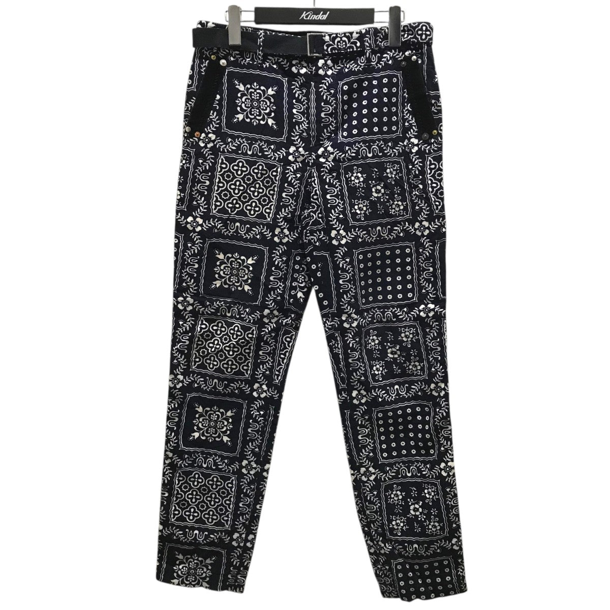 sacai(サカイ) スラックス18-01723M 18-01723M ネイビー×ホワイト