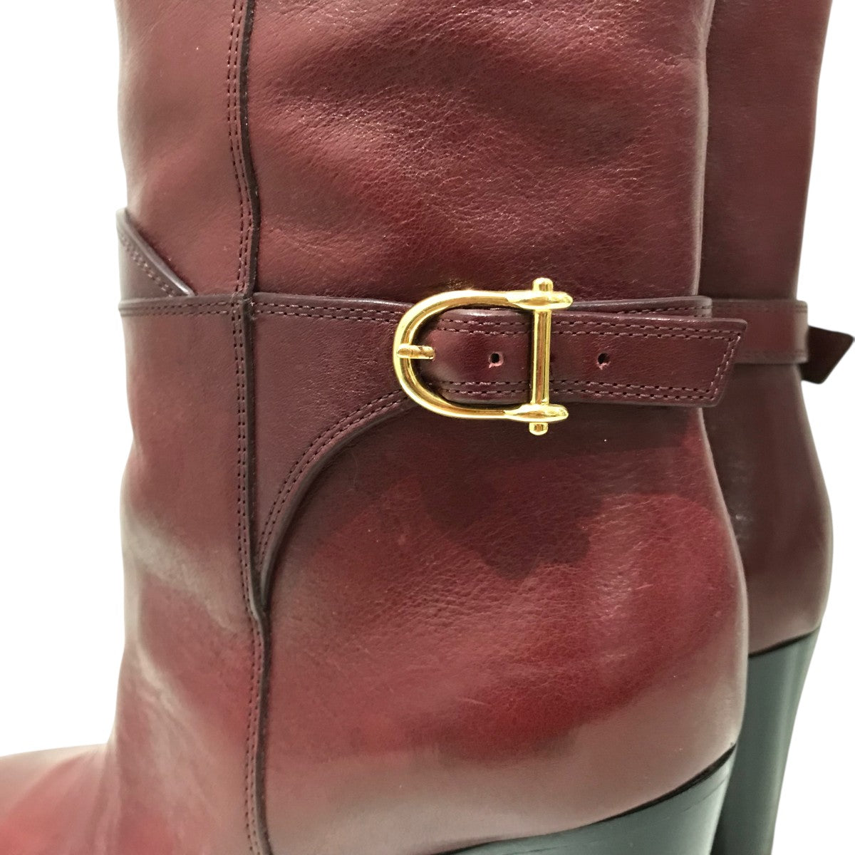 CELINE レンガ色アンクルブーツ 37サイズΩ
