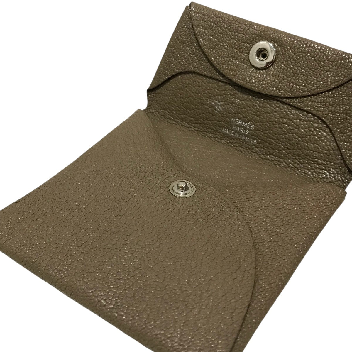 HERMES(エルメス) U刻印【バスティア】コインケース エトゥープ  