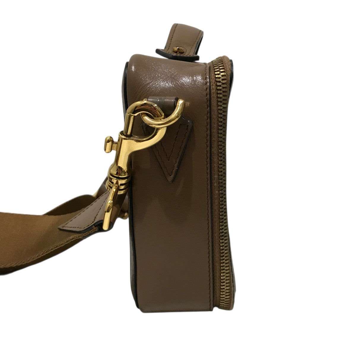 VERSACE ロゴレザー×キャンバスショルダーバッグ 古着・中古-4枚目のアイテム画像