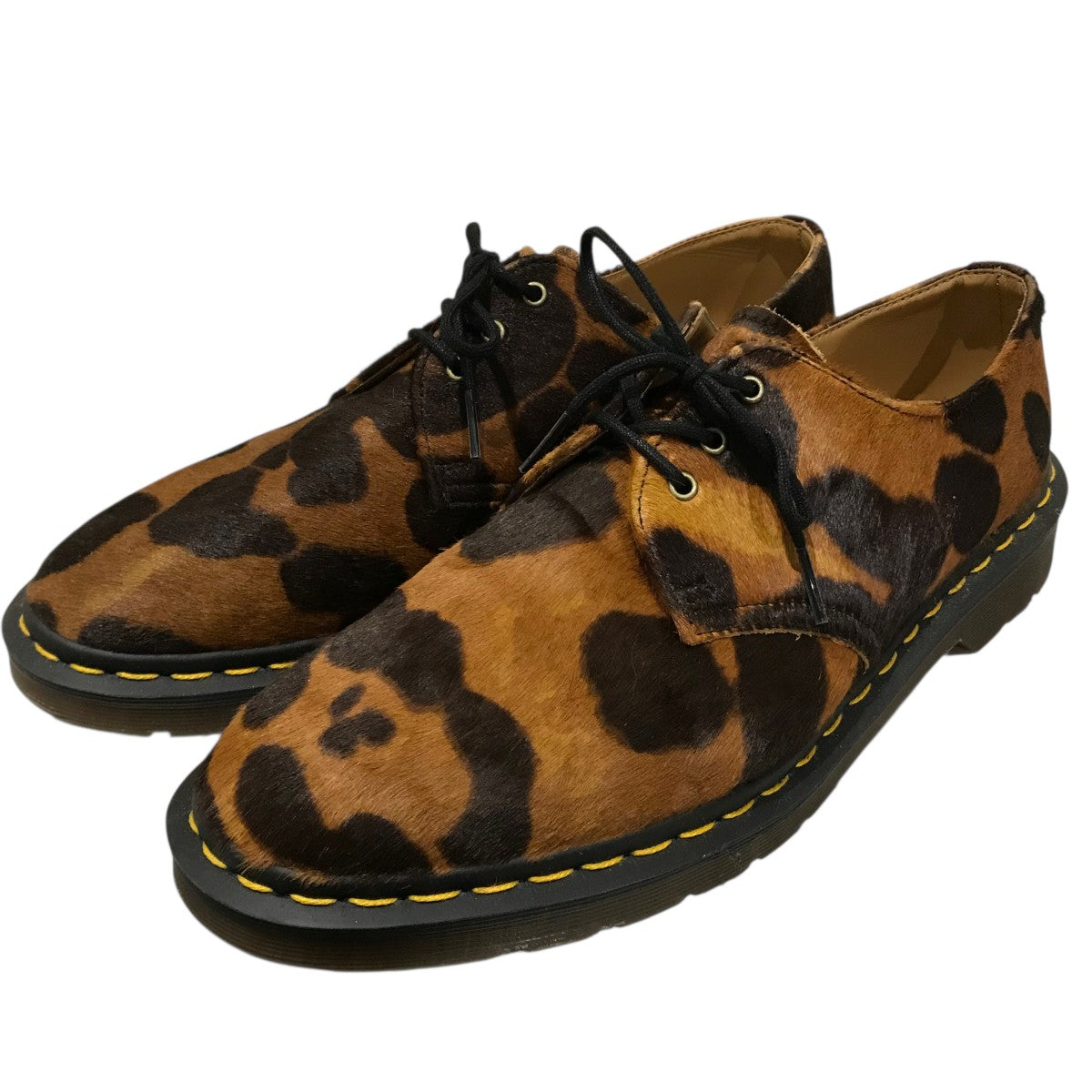 Dr．Martens 【MICRO LEOPARD HAIR ON】ハラコレザーシューズ1461 古着・中古-1枚目のアイテム画像