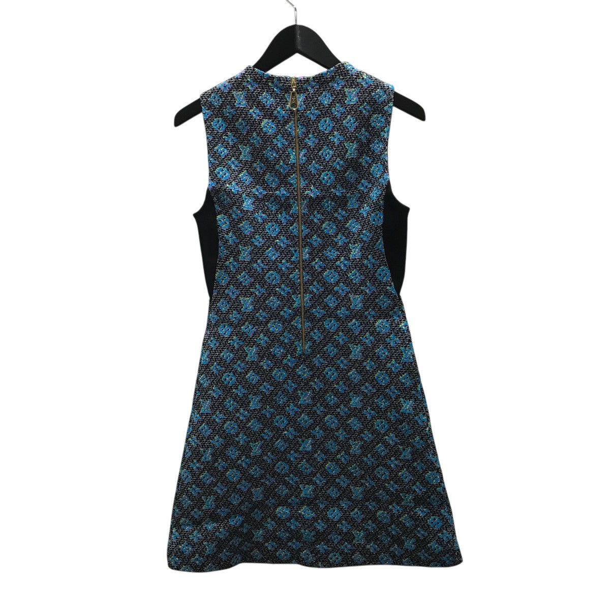 Louis Vuitton ネイビー ノースリーブ ワンピース LOUIS VUITTON(ルイヴィトン) モノグラムノースリーブワンピースRW192B