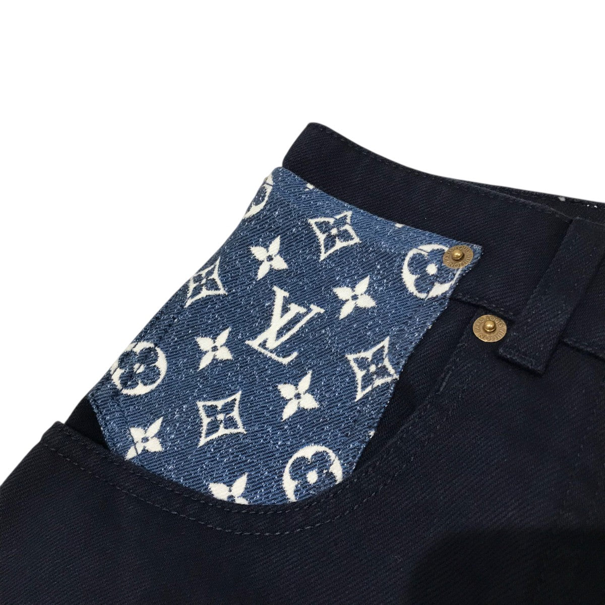 LOUIS VUITTON(ルイヴィトン) モノグラムポケットスキニーデニムパンツ