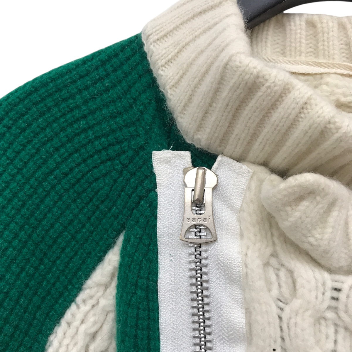 sacai(サカイ) ウールニットジップアップジャケット21-02778M 21
