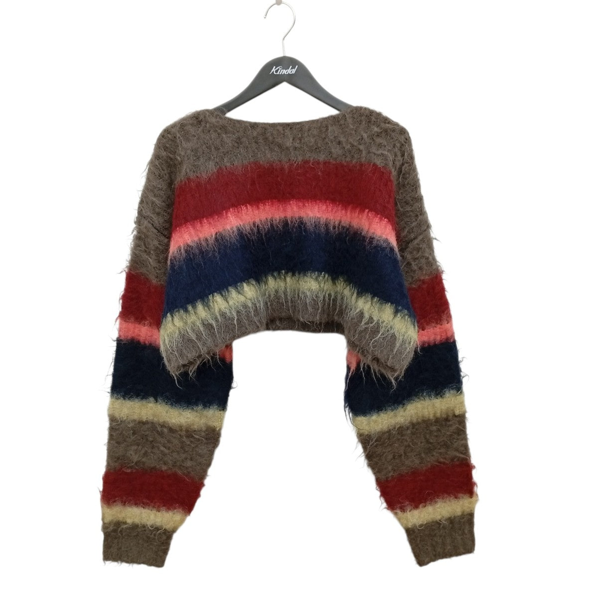 Double Stripe Top and Scarfストライプニット0124030508