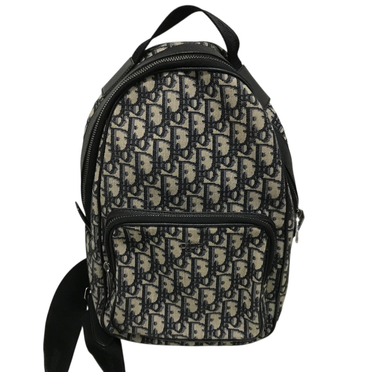 DIOR(ディオール) オブリークミニスリングバッグ ホワイト×ネイビー