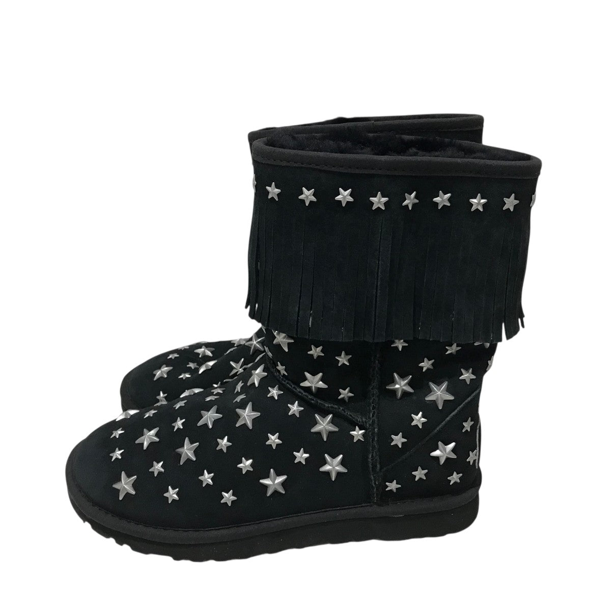 JIMMY CHOO×UGG スタースタッズムートンブーツ ブラック サイズ 23
