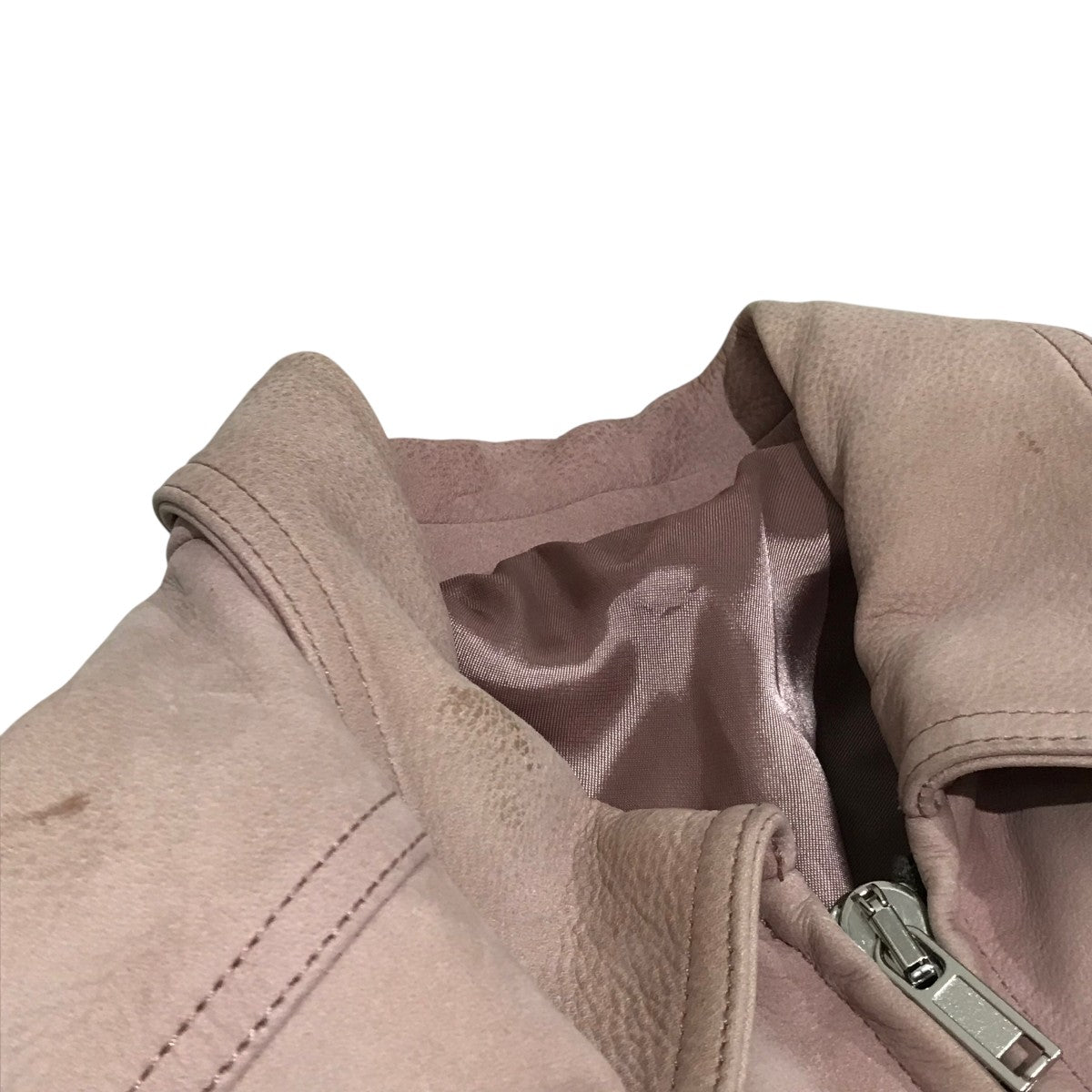 Rick Owens イタリア製 パールカラー レザージャケット Rick Owens イタリア製 パールカラー レザージャケット Rick