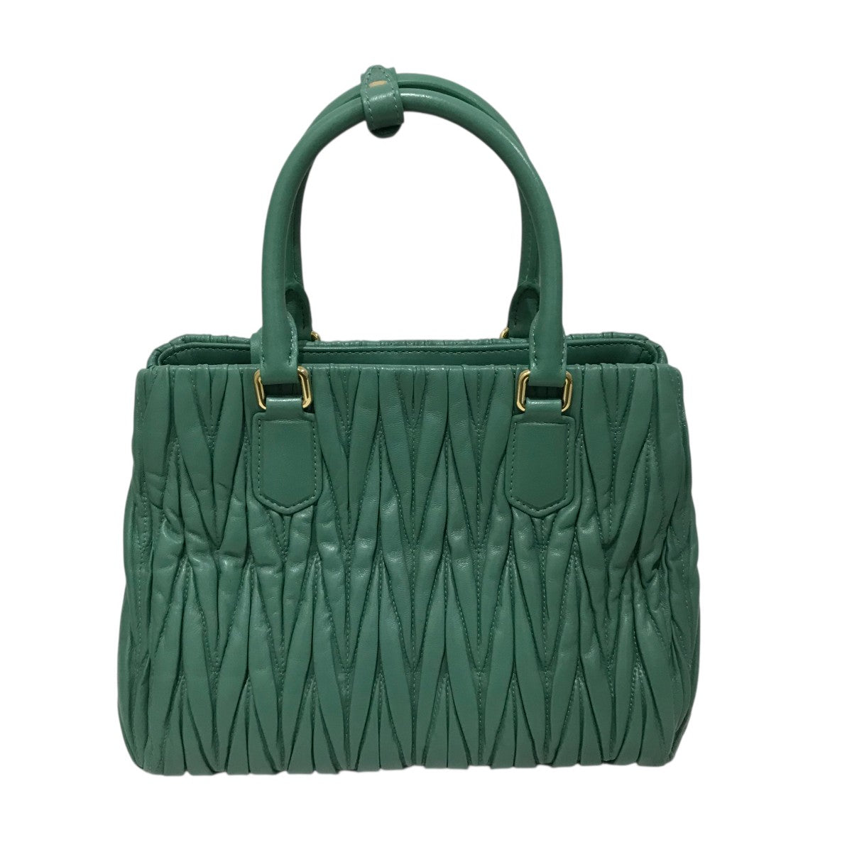 専用✨MIUMIU 2way マテラッセ ショルダーバッグ　ダークグリーン 専用✨MIUMIU 2way マテラッセ ショルダーバッグ ダークグリーン