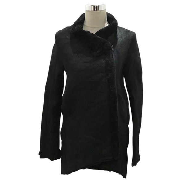 HELMUT LANG(ヘルムートラング) ムートンジャケット ブラック サイズ