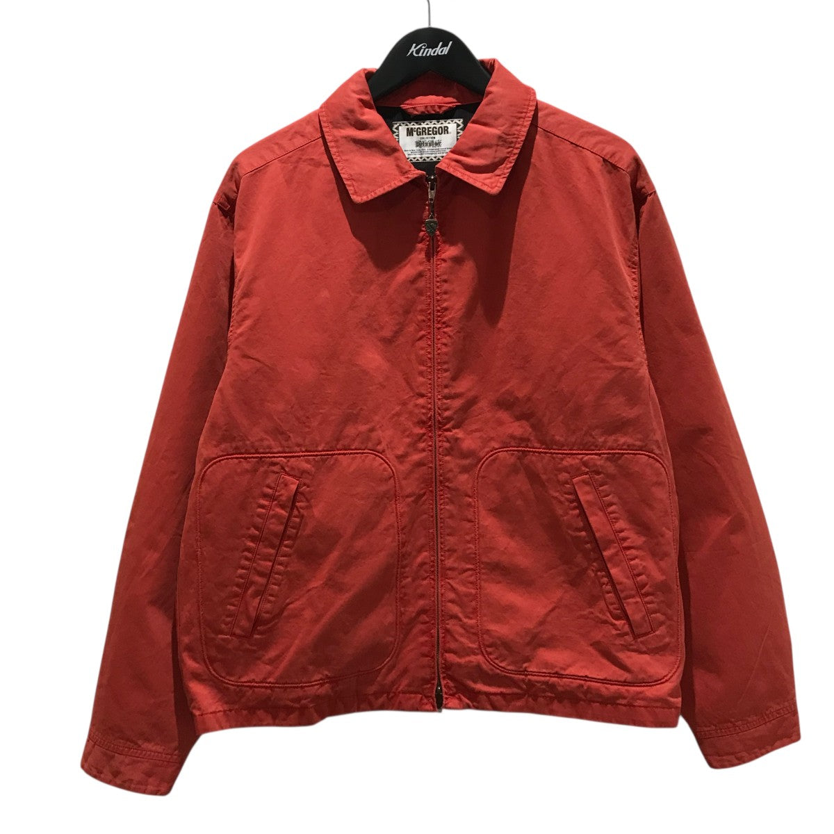 Manzi　80s McGregor レッド ジャケット Mサイズ　短丈 McGREGOR ドリズラージャケット M 赤 レッド マクレガー