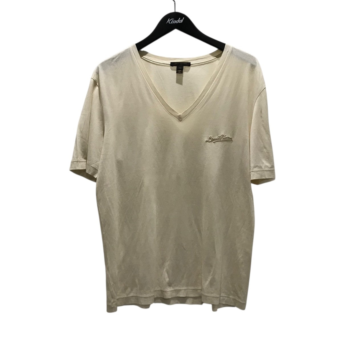 LOUIS VUITTON(ルイヴィトン) VネックロゴプリントTシャツ