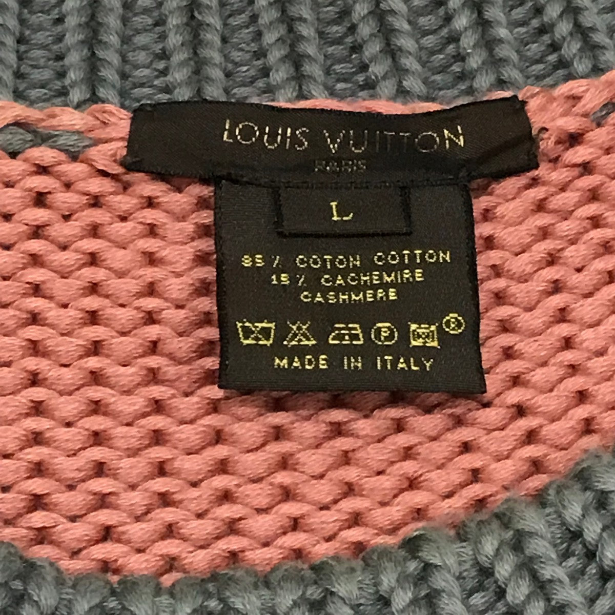 ルイ・ヴィトン　ボーダーニット　レディース　S 美品 LOUIS VUITTON(ルイヴィトン) ボーダーニット マルチカラー