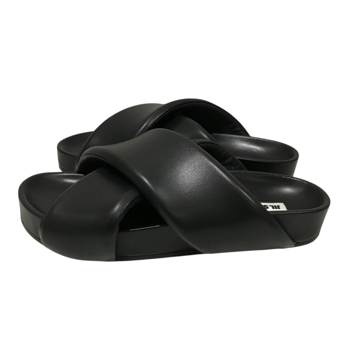 期間限定VIPセール●Jil Sander●ブラック 厚底クロスサンダル 楽天市場】JIL SANDER / ジルサンダー | レザー クロス