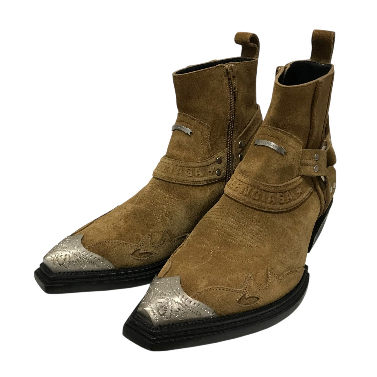 BALENCIAGA Western Heeled Bootsウエスタンブーツ562603 古着・中古-1枚目のアイテム画像