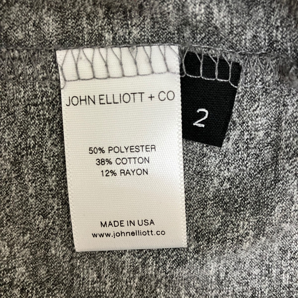 JOHN ELLIOTT クルーネックTシャツ 古着・中古-5枚目のアイテム画像