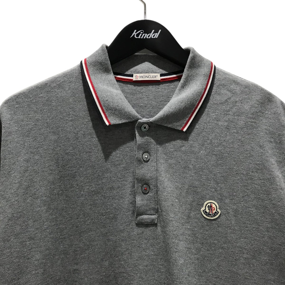 MONCLER モンクレール　ハーフジップ　ポロシャツ　グレー　サイズM MONCLER(モンクレール) 【MAGLIA POLO】ポロシャツB20918305500