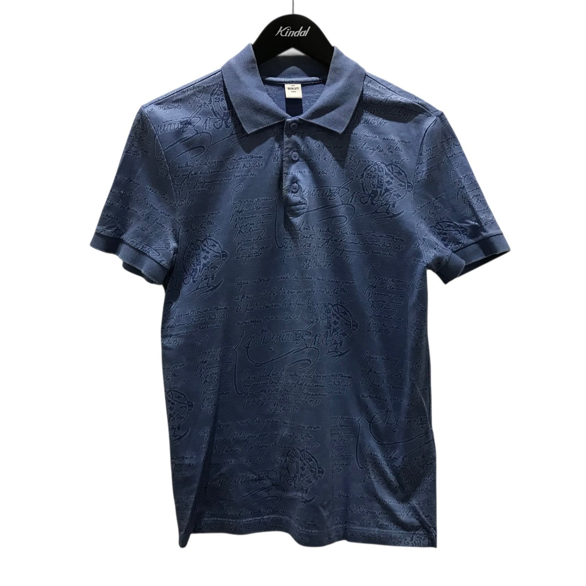 Berluti(ベルルッティ) カリグラフィポロシャツ ブルー サイズ