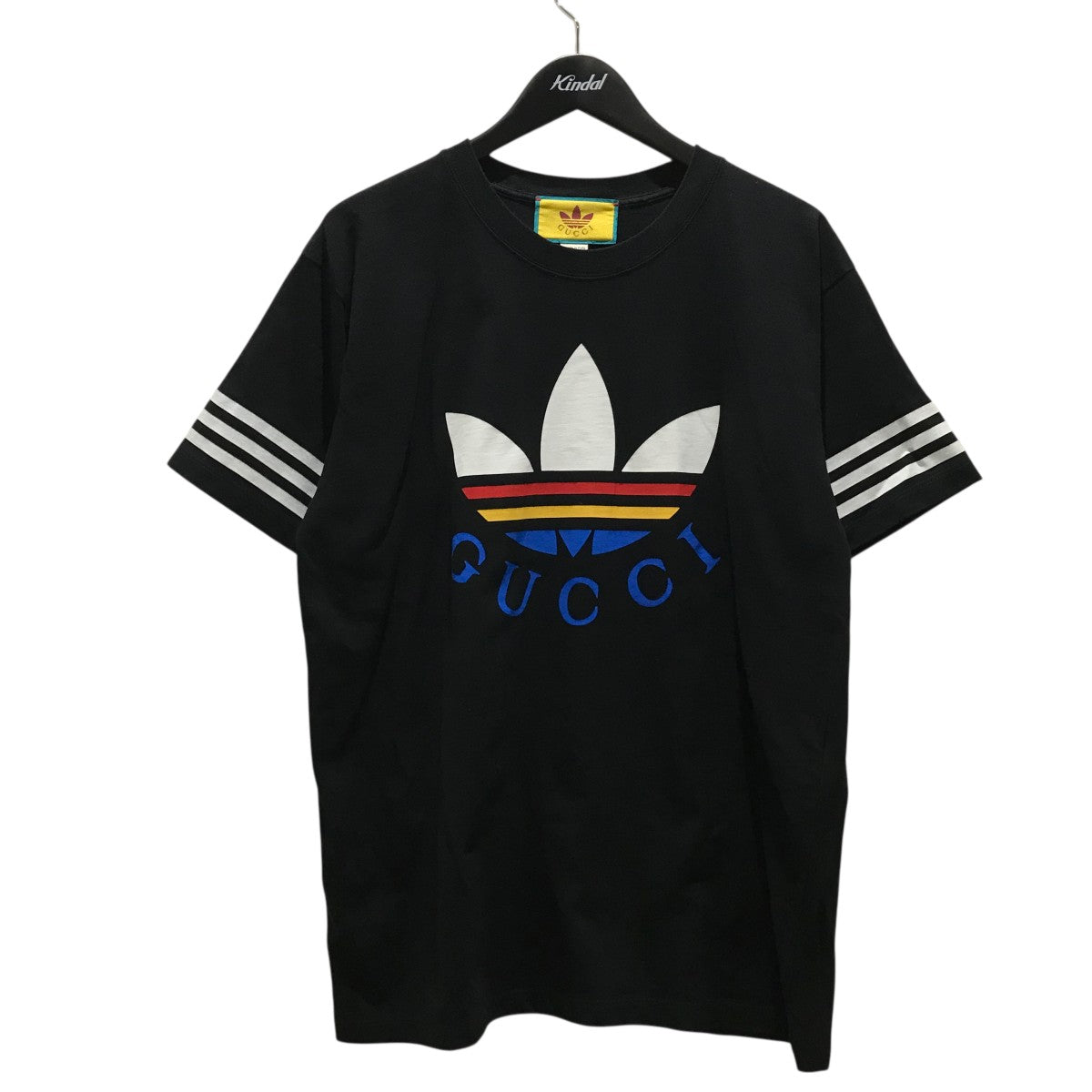 adidas×GUCCI プリントTシャツ616036 616036 ブラック サイズ XS