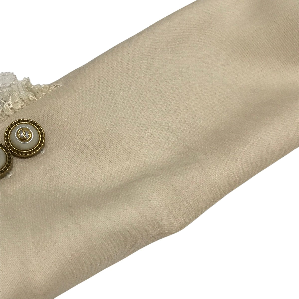 GUCCI(グッチ) ビジューフラワー刺繍ワンピース453018 453018 ベージュ