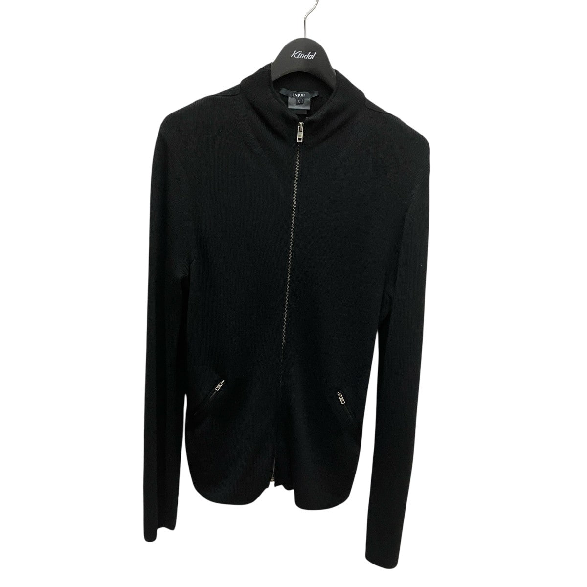 GUCCI(グッチ) プリントジップパーカー 700117 XJEOT ブラック サイズ