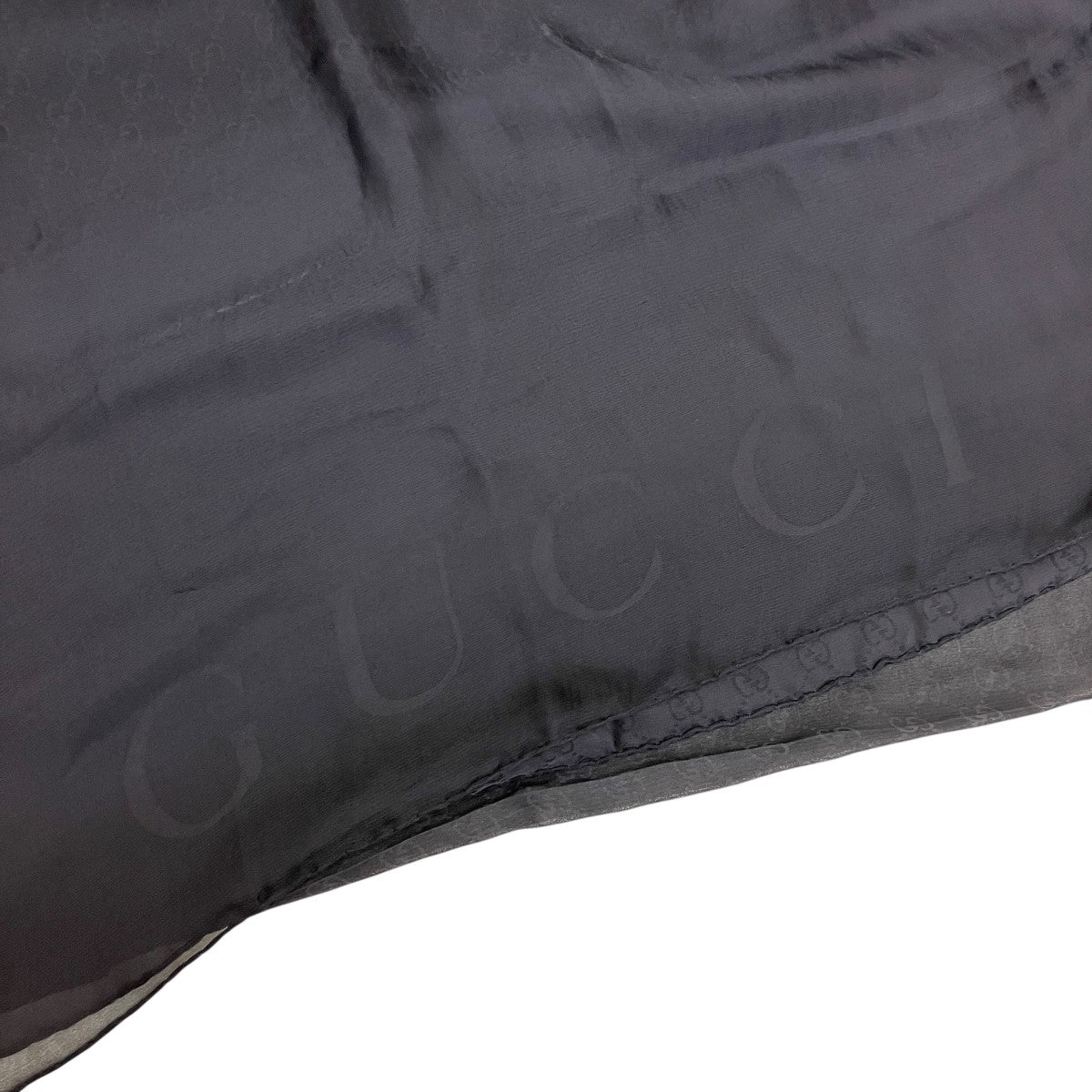 GUCCI シルクスカーフ GGロゴ ネイビー GUCCI(グッチ) GGロゴシルクスカーフ ネイビー｜【公式