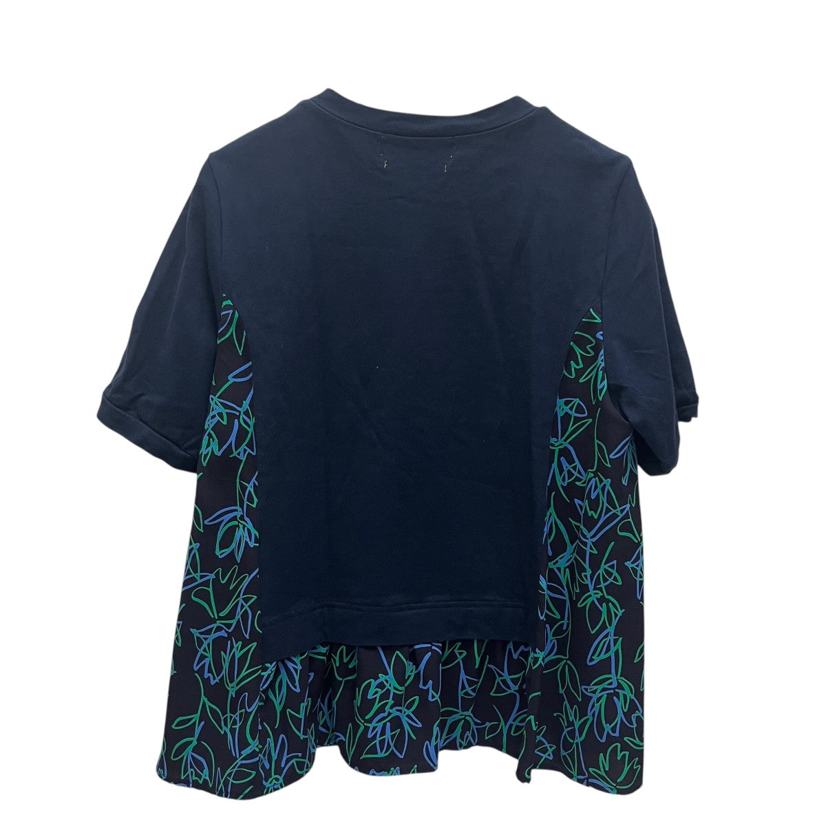 MUVEIL(ミュベール) 花柄切替TシャツMA201UTS005 MA201UTS005