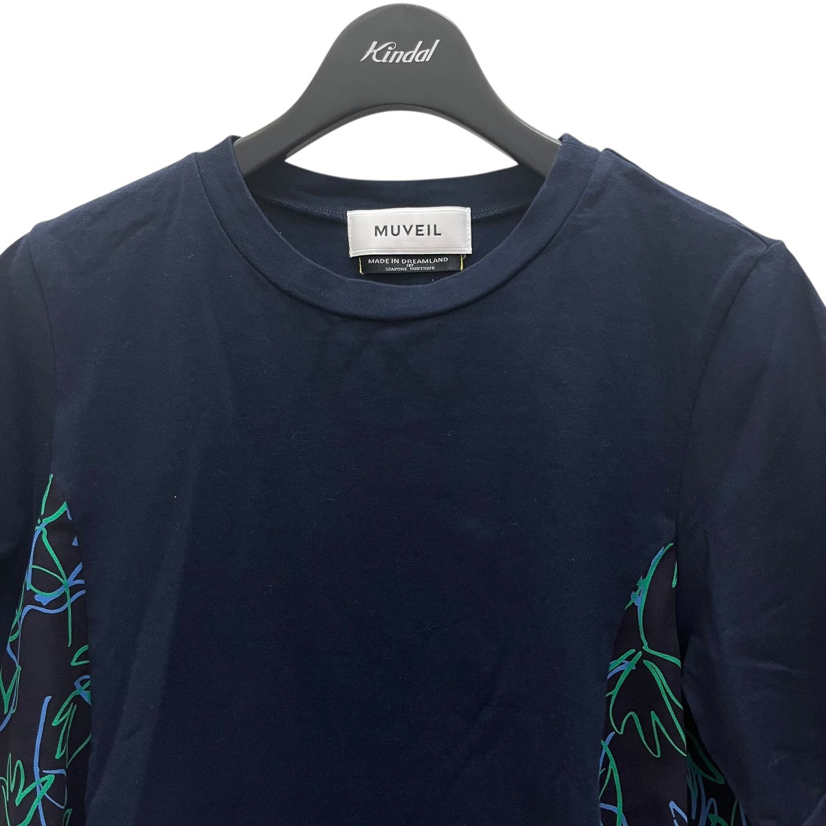 MUVEIL ミュベール 花柄 シャツ 新品 タグ付き MUVEIL(ミュベール)｜ローズモチーフTシャツ/ホワイト の通販