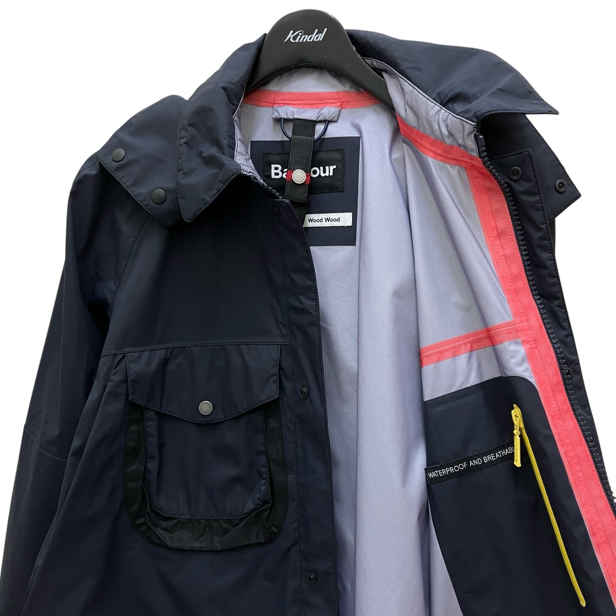 Barbour×WOOD WOOD ナイロンコート1702288 古着・中古-3枚目のアイテム画像