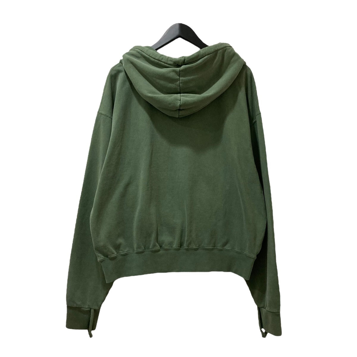 【Jacquemus】タイポロゴ パーカー JACQUEMUS(ジャックムス) プルオーバーパーカー グリーン サイズ