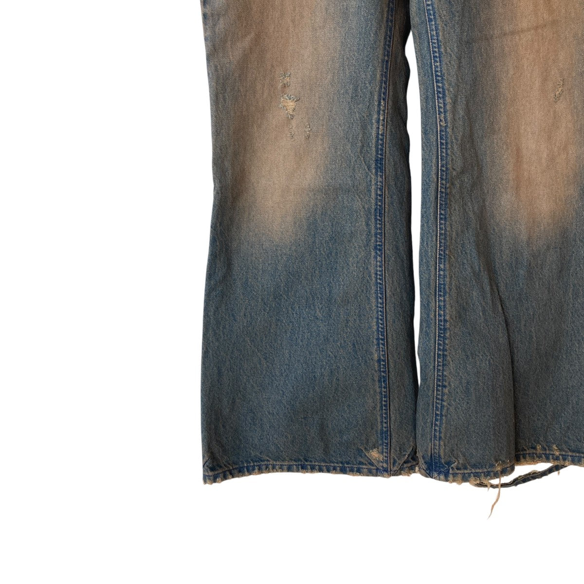 No Faith Studios 黒ジーンズ ワイドパンツ コットン素材 パンツ no/faith studios raw denim LOOSE black RAW DENIM