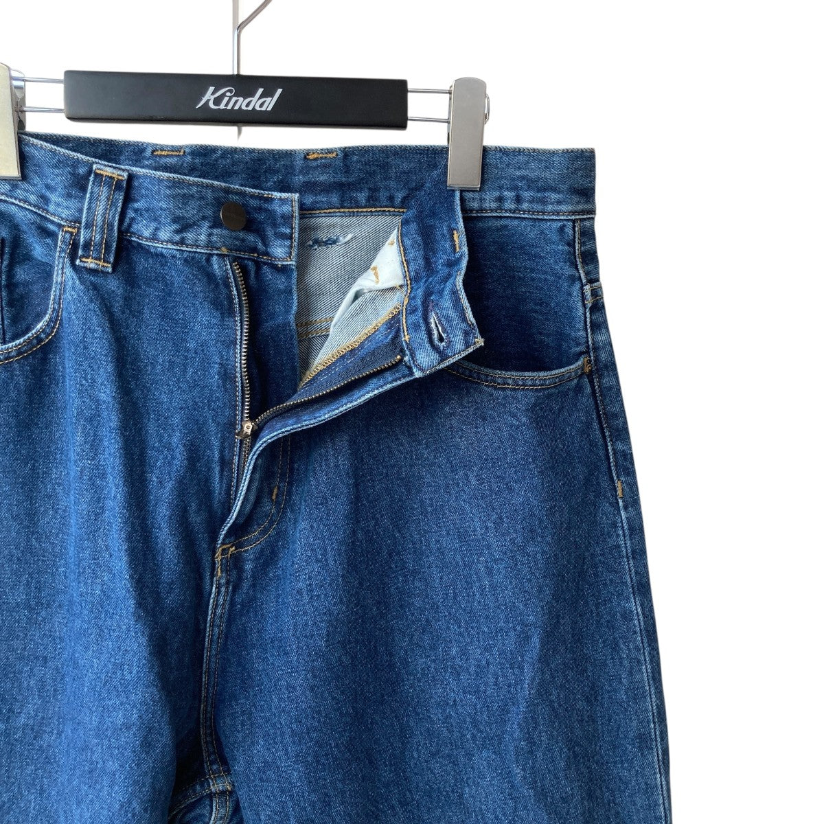 Carhartt WIP ダークブルーデニムパンツ Carhartt ジーンズ WIP ワイドシルエット ダブルニーパンツ