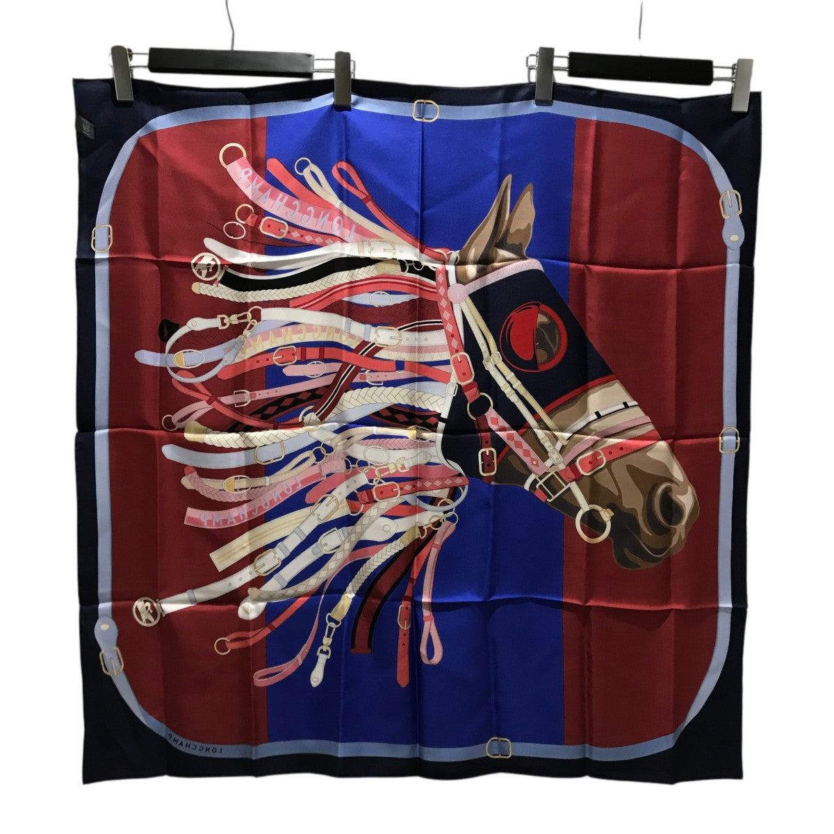 LONGCHAMP スカーフ ロンシャン フォレスト シルクスカーフ50 ピンク - シルク