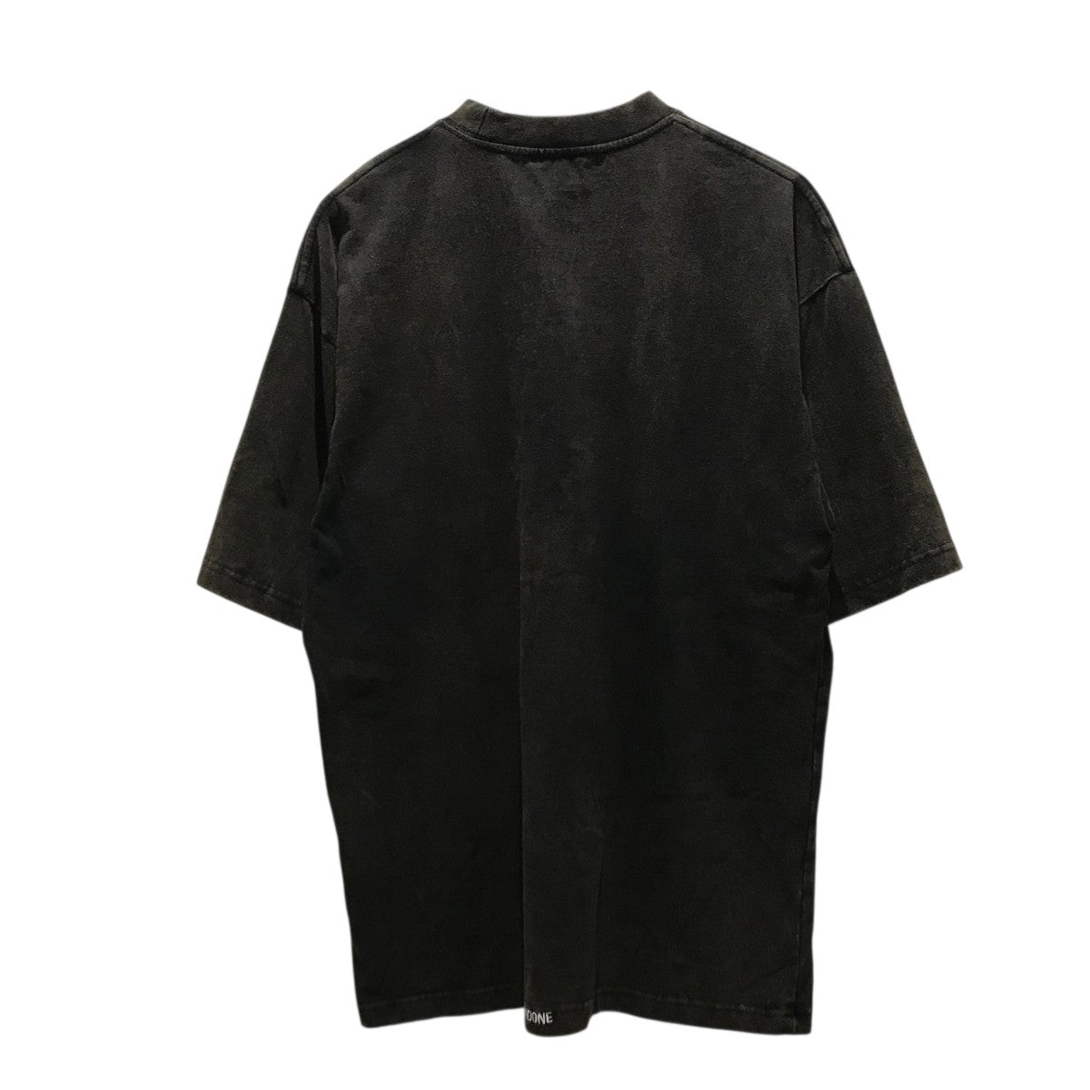 WE11DONE ブラック トレーナー グラフィックプリント ロンT GOOD ROCK SPEED / NYC プリント ロングスリーブ Tee チャコール