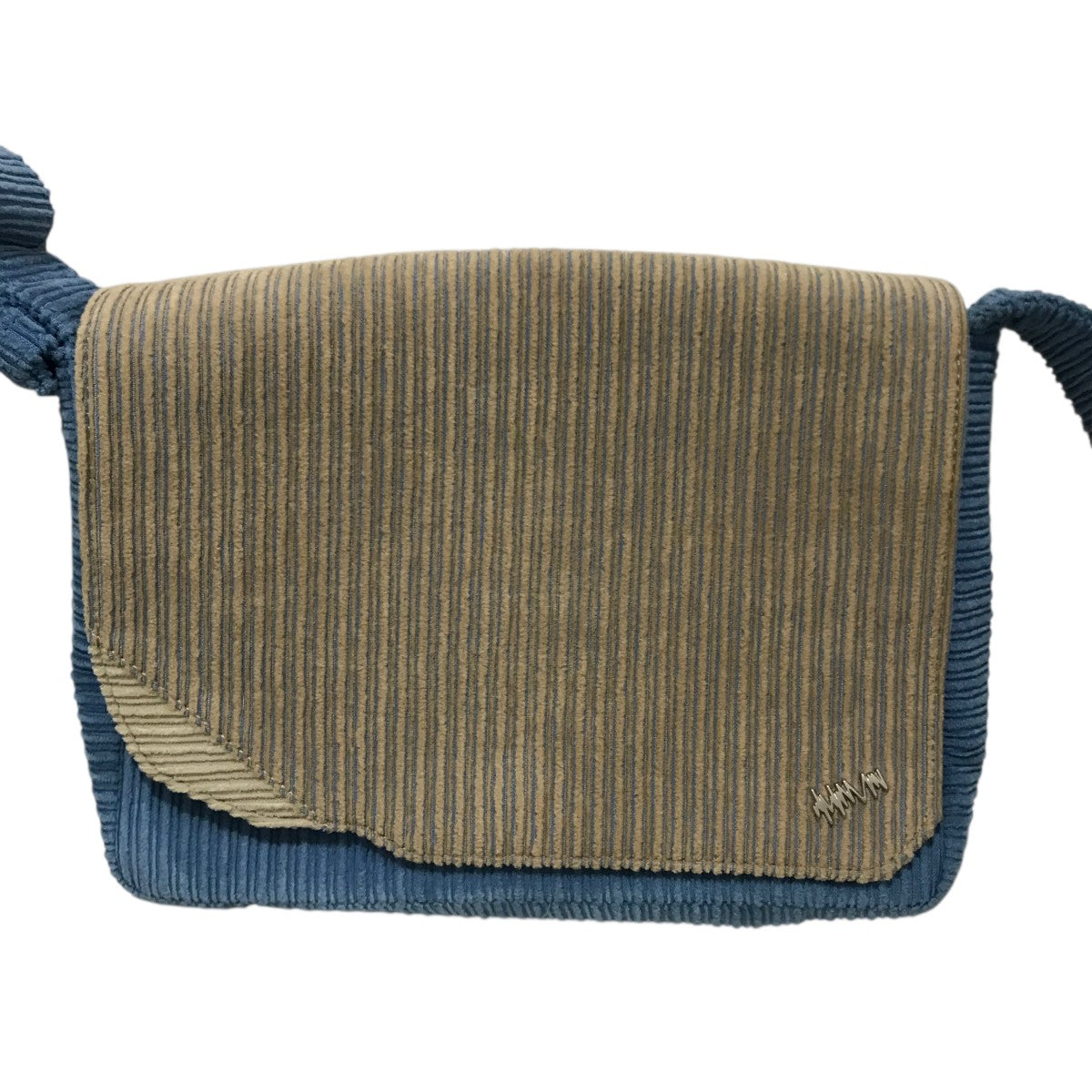 ADER error(アーダーエラー) ショルダーバッグ ブルー×ベージュ
