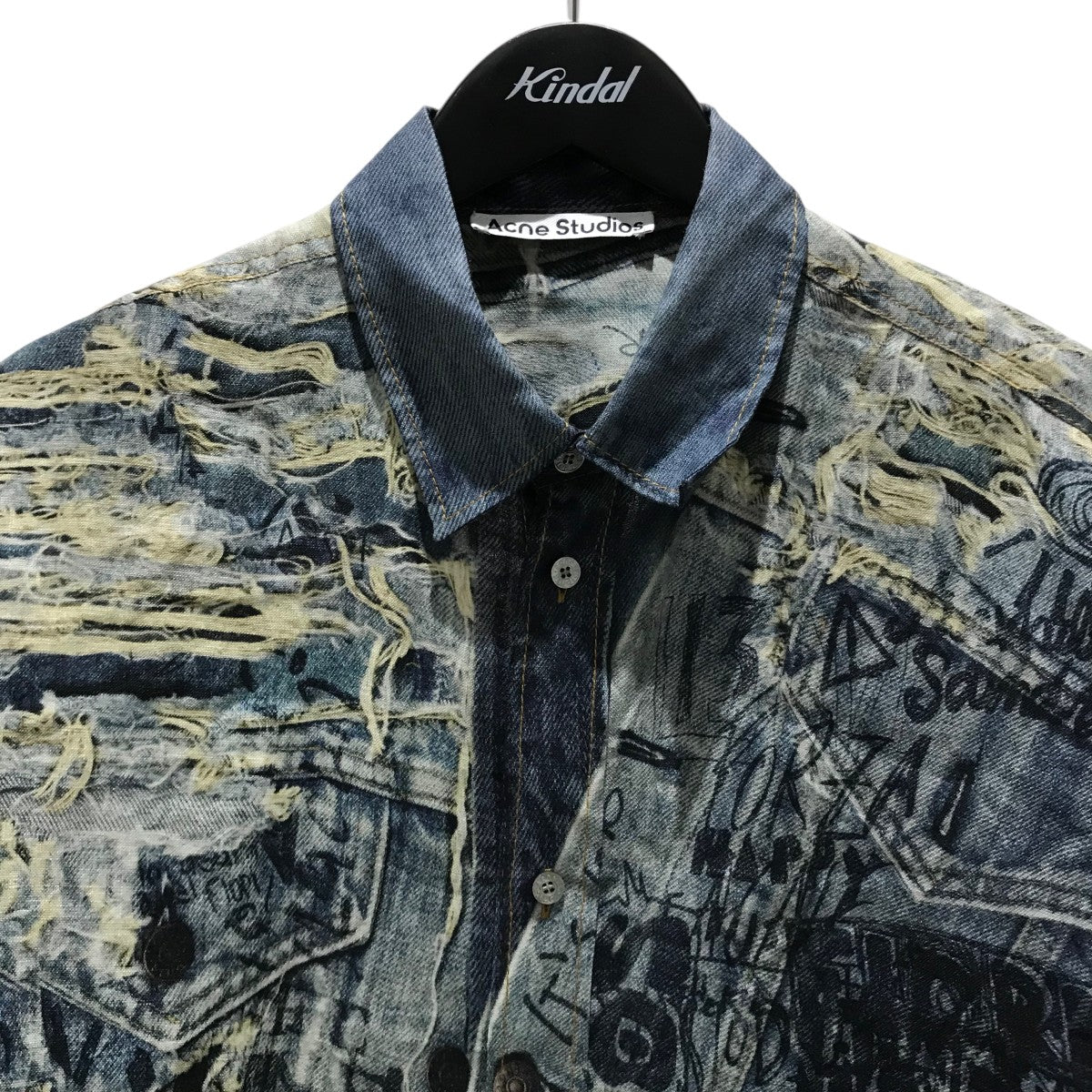 Acne Studious シャツ ACNE STUDIOS(アクネストゥディオズ) プリント ボタンアップ