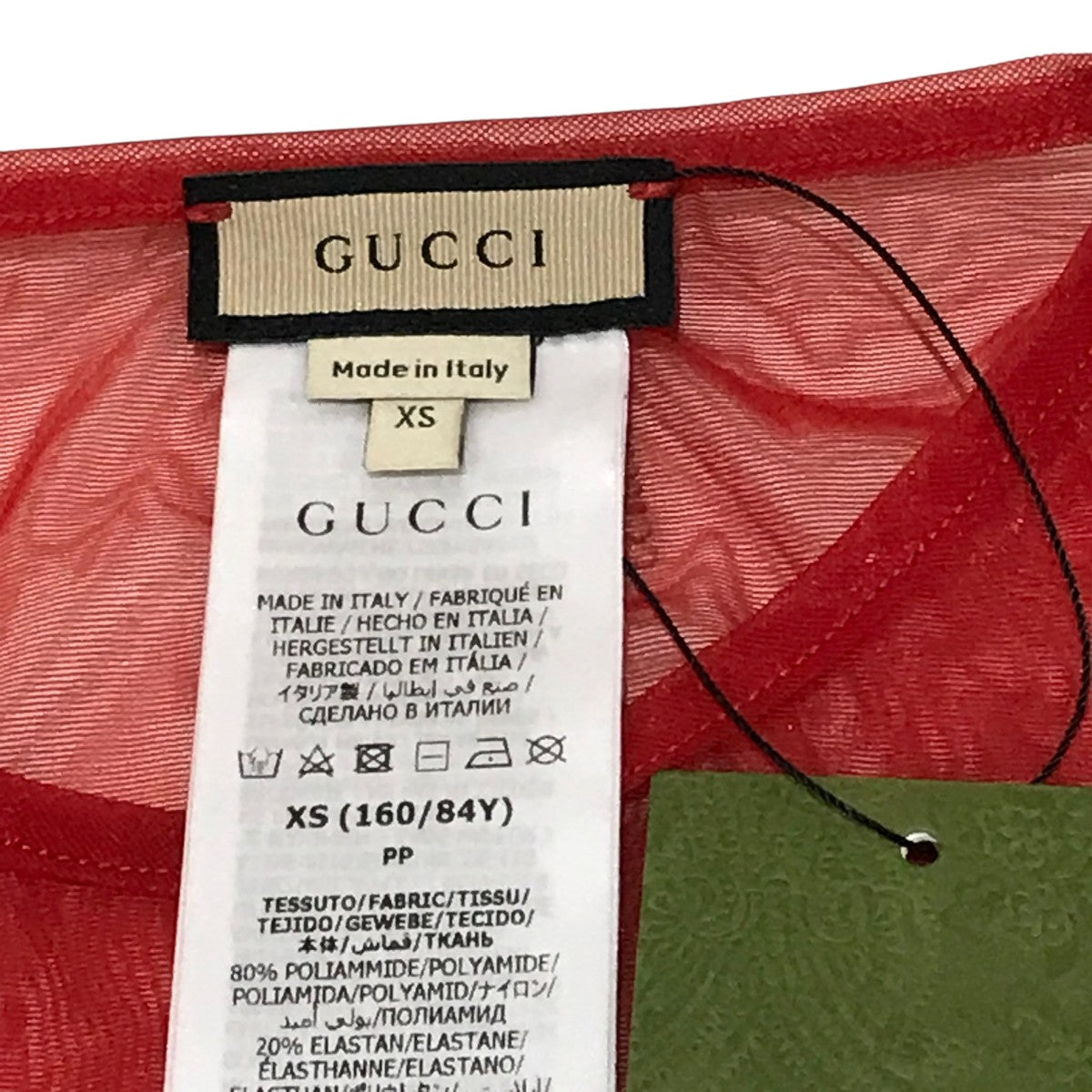 GUCCI ブラック レッド Vネック 半袖ワンピース 42 GUCCI ブラック レッド Vネック 半袖ワンピース 42