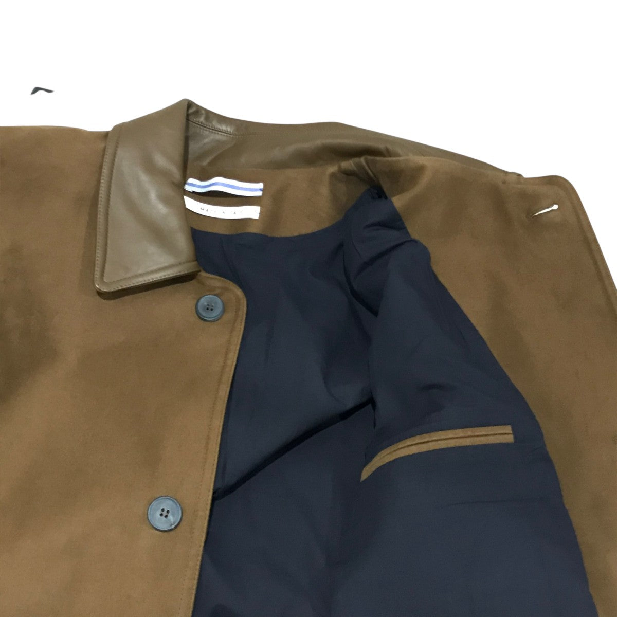 Cristaseya(クリスタセヤ) レザーパッチオーバーサイズブルゾン