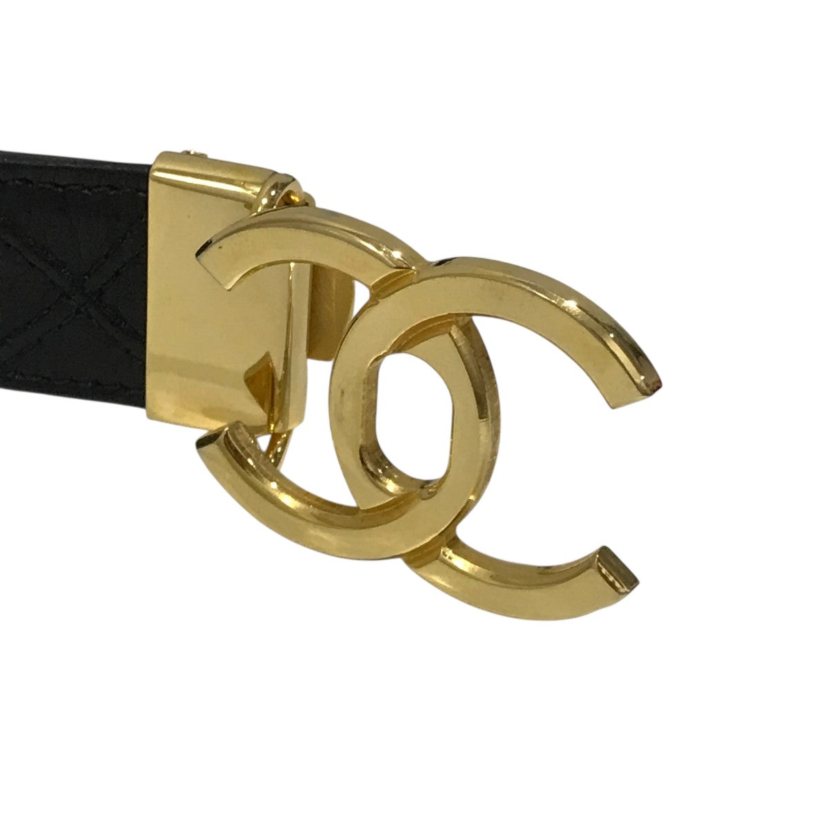 CHANEL(シャネル) ココマークレザーベルト ブラック サイズ 65