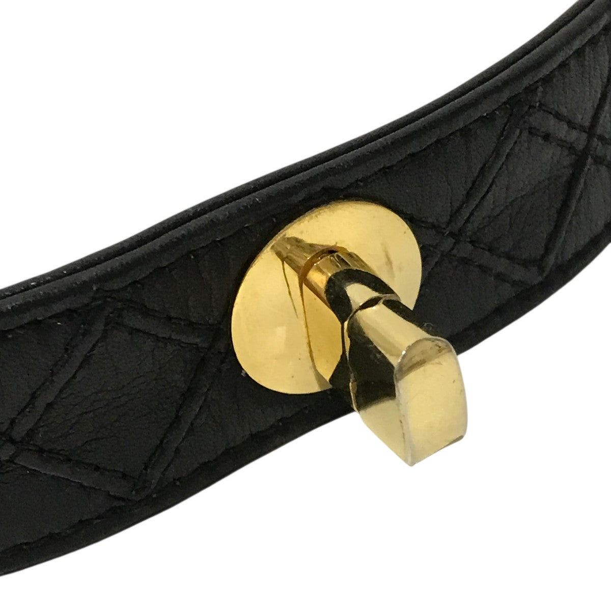 CHANEL シャネル　ベルト　サイズ65 CHANEL シャネル ベルト ココマーク ブラック レザー サイズ65