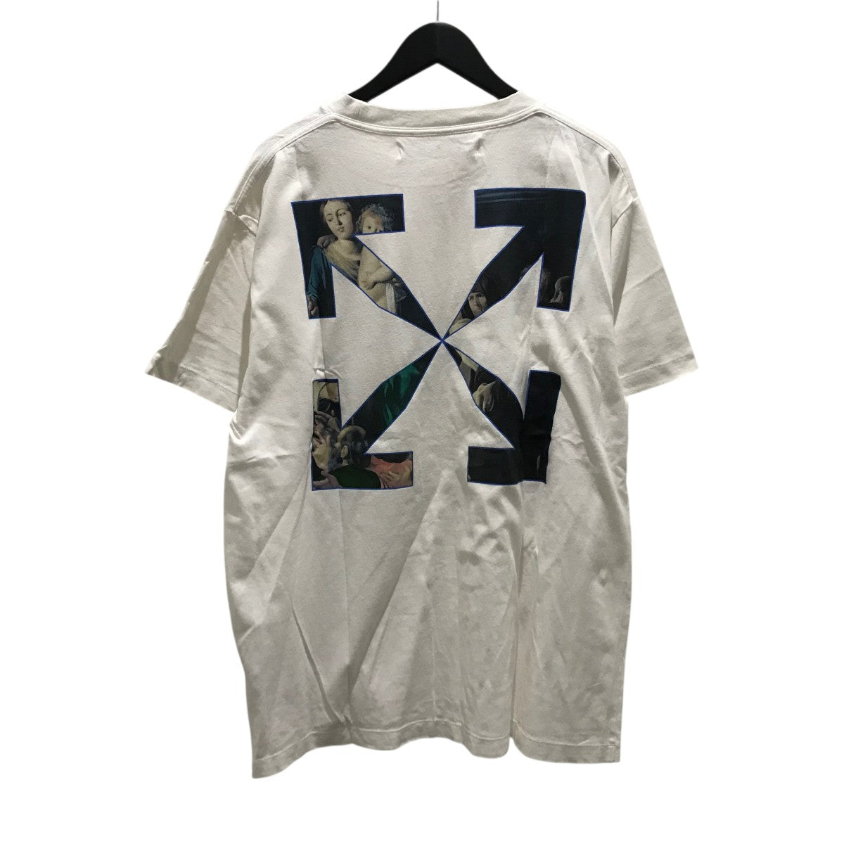 【Off White】CARAVAG PAINT OVER S/S TEE ★関税送料込み Off-White-Carav-Deposition-