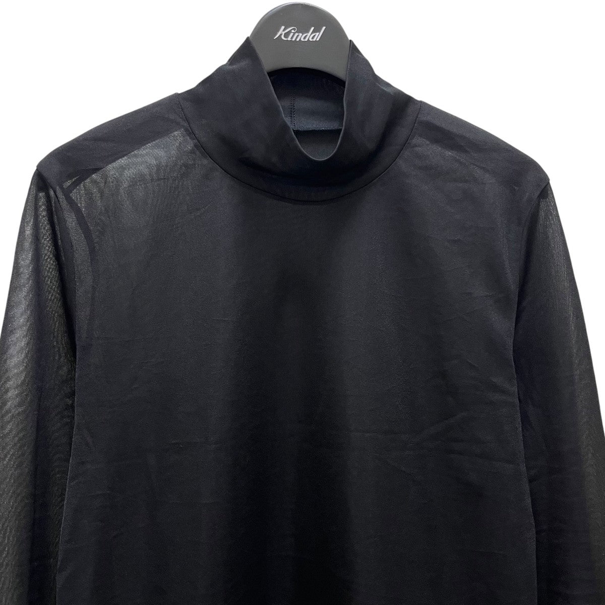 FILL THE BILL ベロアシアータートルネック異素材切替 定価16500 FILL THE BILL tシャツ FILLTHEBILL VELOR SHEER TURTLE NECK