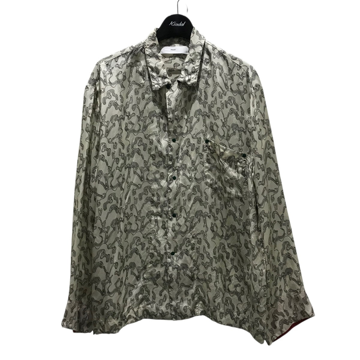 TOGA PULLA(トーガプルラ) Inner shirt サテン地シャツ光沢 レディース JPN：36 中古 古着 0509 TOGA PULLA PULLA(トーガプルラ) Inner shirt サテン地シャツ