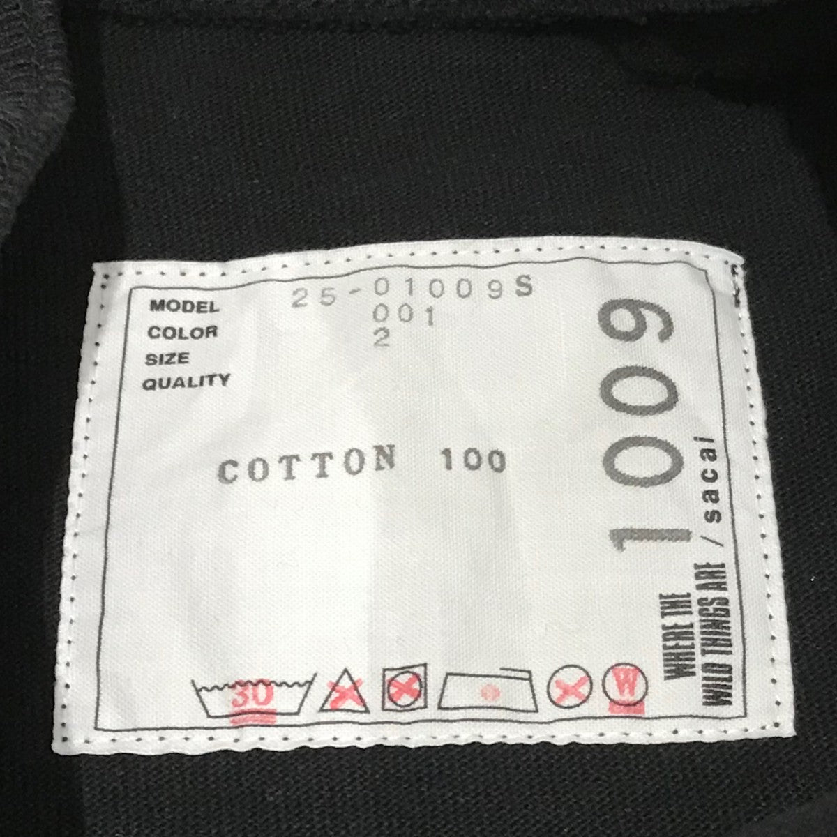 sacai(サカイ) 25SS【WHERE THE WILD THINGS】プリントTシャツ25